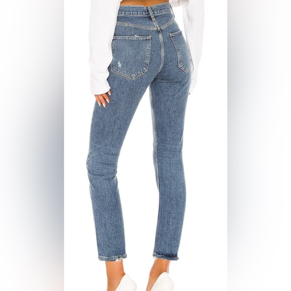 Agolde Riley High Rise Cropped Jeans size 27 - Picture 2 of 11